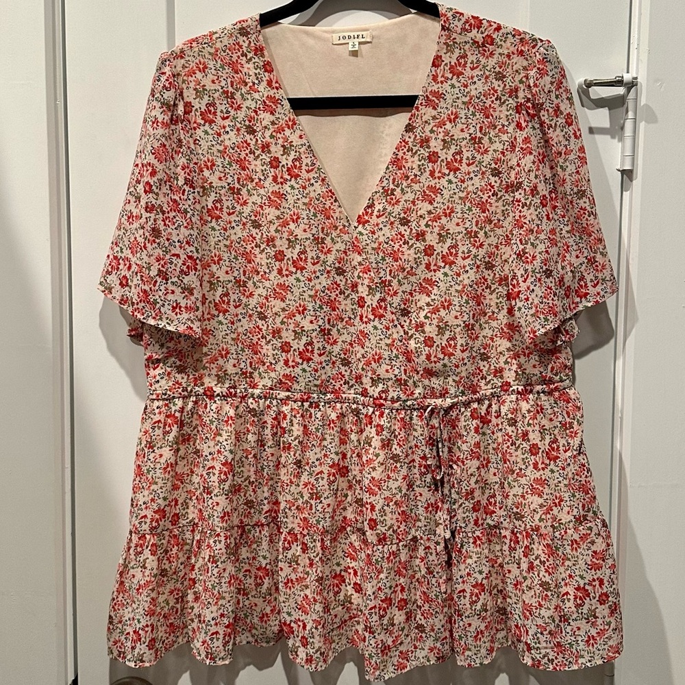 Jodifl Peplum Blouse. Size Large